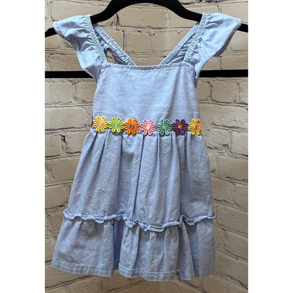 Penelope Mack Baby Girl Flutter Sleeve Sundress (Size 12M)